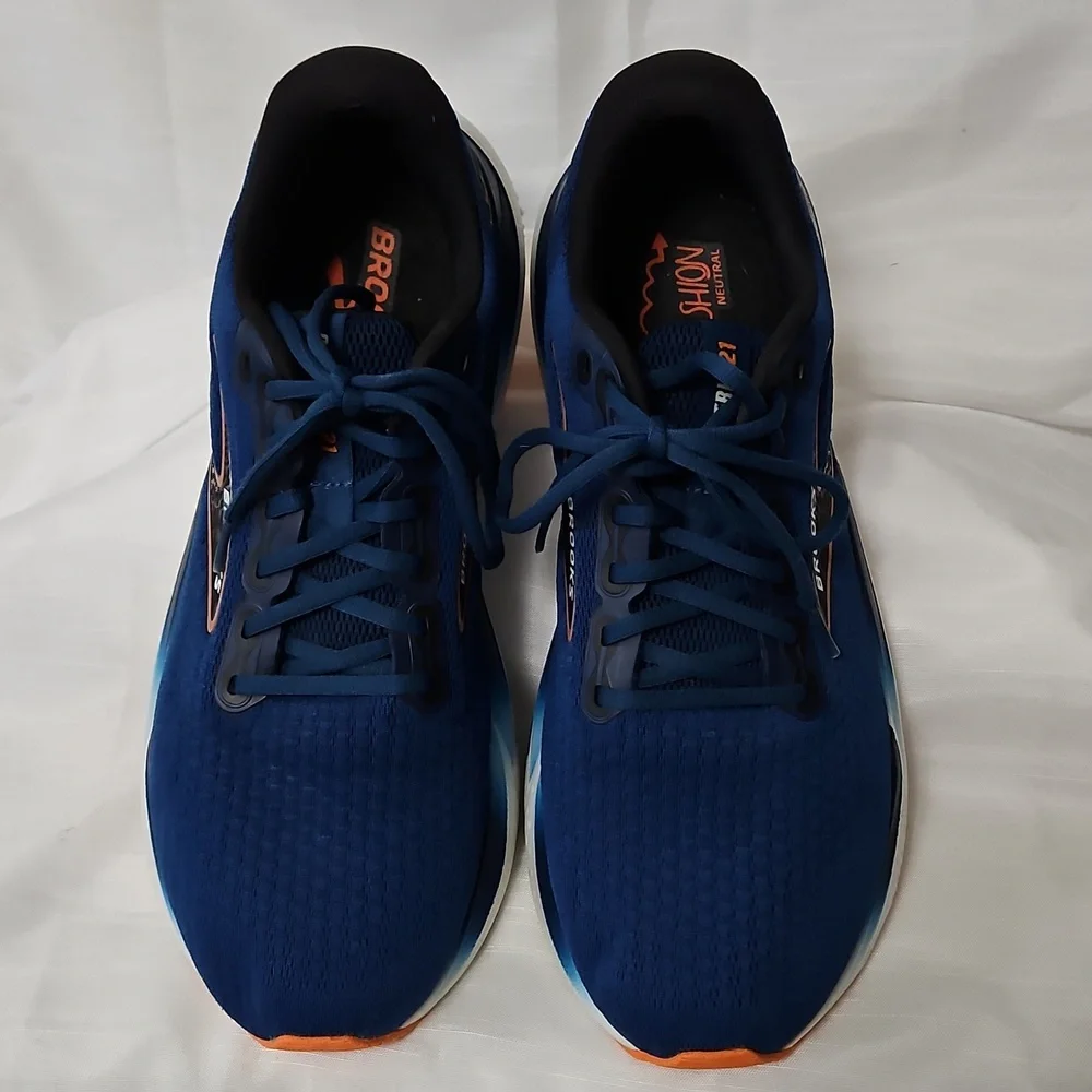 Brooks Glycerin 21 Mens Size 12 Blue Athletic Running Shoes 1104191D474 - Picture 5 of 12